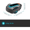 image:imageGARDENA 1520120 SILENO Minimo  Automatic Robotic Lawn Mower with Bluetooth app Boundary Wire  for lawns up to 2700 Sq Ft Made in Europe GreyLife