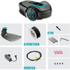 image:imageGARDENA 1520120 SILENO Minimo  Automatic Robotic Lawn Mower with Bluetooth app Boundary Wire  for lawns up to 2700 Sq Ft Made in Europe GreyMinimo