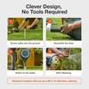 image:imageGARDENA Automatic Retractable Garden Hose Reel  50 Feet  360 Degree Swivel Outdoor Hose Reel with Metal Spike Base  Auto Retract  UV Resistant Housing  Easy Install No Tools Required  1860466 ft