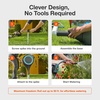 image:imageGARDENA Automatic Retractable Garden Hose Reel  50 Feet  360 Degree Swivel Outdoor Hose Reel with Metal Spike Base  Auto Retract  UV Resistant Housing  Easy Install No Tools Required  1860450 ft