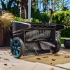 image:imageGARDENA Lawn amp Leaf Collector Sweeper  Manual Lawn Sweeper  Large Capacity Hopper Bag  Adjustable Height Wide Brush Pickup  Easy to Maneuver Yard Debris Collector  Space Saving Storage  03565Retrofit kit for patios