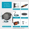 image:imageGARDENA Retractable Garden Hose Reel  100 Feet  Auto Retract Hose Reel with 180 Swivel Wall Mount  Heavy Duty  Includes Spray Nozzle  20505100 ft
