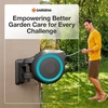image:imageGARDENA Retractable Garden Hose Reel  100 Feet  Auto Retract Hose Reel with 180 Swivel Wall Mount  Heavy Duty  Includes Spray Nozzle  20505115 ft