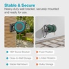 image:imageGARDENA Retractable Garden Hose Reel  100 Feet  Auto Retract Hose Reel with 180 Swivel Wall Mount  Heavy Duty  Includes Spray Nozzle  20505115 ft