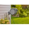 image:imageGARDENA Retractable Garden Hose Reel  100 Feet  Auto Retract Hose Reel with 180 Swivel Wall Mount  Heavy Duty  Includes Spray Nozzle  2050550 ft