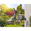 image:imageGARDENA Retractable Garden Hose Reel  100 Feet  Auto Retract Hose Reel with 180 Swivel Wall Mount  Heavy Duty  Includes Spray Nozzle  2050550 ft