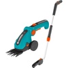 image:imageGARDENA Cordless Hedge Trimmer and Grass Shears 80 Min Runtime  09887Grass Shears  Extension Pole  Wheels SET