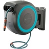 image:imageGARDENA Retractable Garden Hose Reel  100 Feet  Auto Retract Hose Reel with 180 Swivel Wall Mount  Heavy Duty  Includes Spray Nozzle  20505115 ft