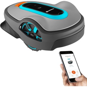 image:imageGARDENA 1500141 SILENO City  Automatic Robotic Lawn Mower with Bluetooth app and Boundary Wire one of The quietest in its Class for lawns up to 2700 Sq Ft Made in Europe GreyLife