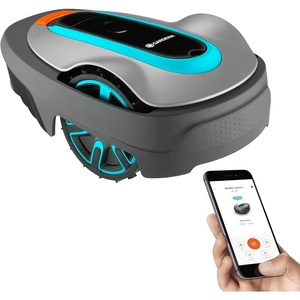 image:imageGARDENA 1500141 SILENO City  Automatic Robotic Lawn Mower with Bluetooth app and Boundary Wire one of The quietest in its Class for lawns up to 2700 Sq Ft Made in Europe GreyCity