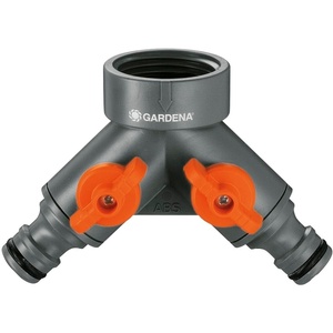 image:imageGARDENA Garden Hose YValve with Flow Control Valves 2Outlet  36938Pack of 1