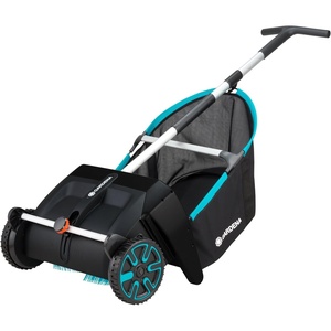 image:imageGARDENA Lawn amp Leaf Collector Sweeper  Manual Lawn Sweeper  Large Capacity Hopper Bag  Adjustable Height Wide Brush Pickup  Easy to Maneuver Yard Debris Collector  Space Saving Storage  03565Modern